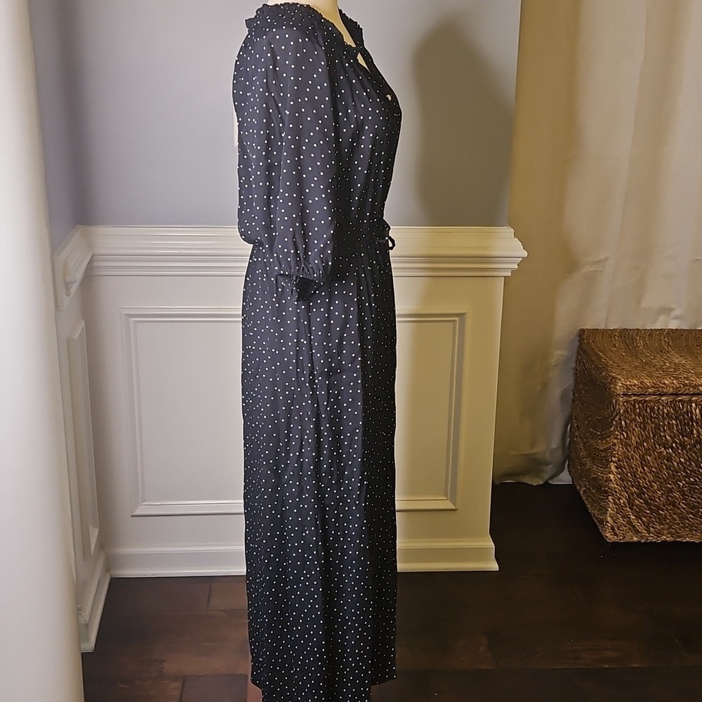 Gap Perfect Maxi Shirtdress Polka Dot Print - Picture 6 of 10